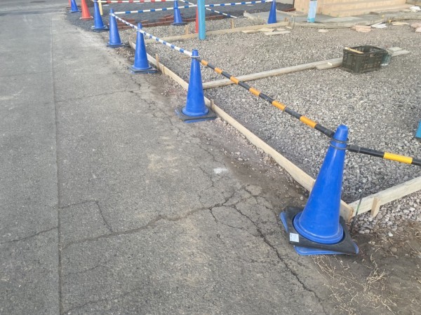 MK邸　駐車場コンクリート土間の下準備サムネイル